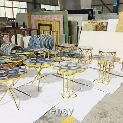 12x12 Labradorite Gemstone Table Top, Coffee Sofa Table Top, Home Decor Table
