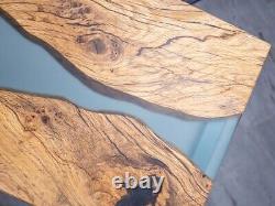 12x24 Epoxy Resin Table Top handmade Sofa Side C Table For Bedroom Decor