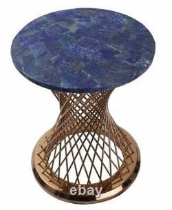 15x15 Lapis lazuli Stone Coffee Bar Table Top Mosaic Inlay Stone Art Home Deco