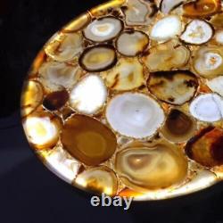 15x15 Natural Agate Coffee Table Top, Agate Center Table Top, Furniture Decors