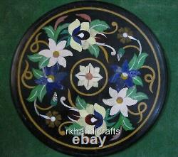 18 x 18 Inches Marble Coffee Table Top Pietra Dura Art Inlay Work Bar Side Table