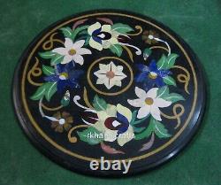 18 x 18 Inches Marble Coffee Table Top Pietra Dura Art Inlay Work Bar Side Table