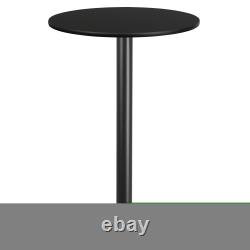 24 Round Laminate Table Top with 22x22 Bar Height Table Base