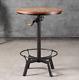 33.5-39.4 Inch Tall Industrial Bar Table-adjustable Bar Height Bistro Whiskey Pu