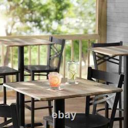 36'' Square All-Weather Restaurant Table Top with Textured Mixed Laminate Top