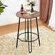 40.5 Round Bar Table Pub Table Counter Height Tall Table Bistro Dining B