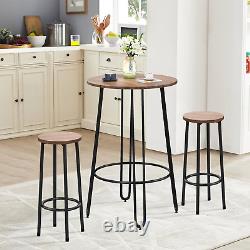 40.5 round Bar Table Pub Table Counter Height Tall Table Bistro Dining B