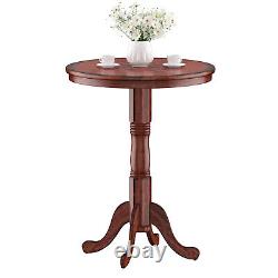 42 Pub Bar Round Table Chess Table Bistro Vintage WithChecker Top & Pedestal Base