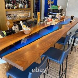 96 x 32 Epoxy Table Top for Kitchen & Bar Counters Unique Resin Design