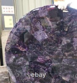 Amethyst Stone Round Coffee Table Top Counter Desk Table Bar Table Hallway Decor