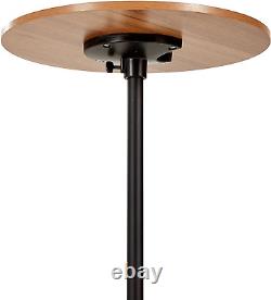 Bar Table 15.75Inch Small round Top Adjustable Height 22.64-33.46In Multifunctio