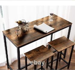Bar Table, 47.2 Rectangular Pub Table, Dining Table for Living Room, Dining Roo