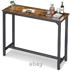 Bar Table 47, Bar Height Pub Table, Rectangle High Top Kitchen & Dining Table