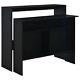 Bar Table With 2 Table Tops Black 51.2x15.7x47.2