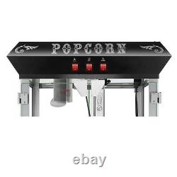 Black 8 Oz Hot & Fresh Counter Top Bar Style Popcorn Popper Machine Table Top
