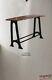 Brand New! Acacia Wood Top And Cast Iron Legs Bar Top Table