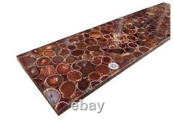Conference Two Table Top Red Onyx Bar Top Inlay Kitchen Slab Chirtsmas 4'x2