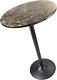 Cora 40.04-inch Faux Marble Bar Height Round Pub Table, Black/brown (76124)