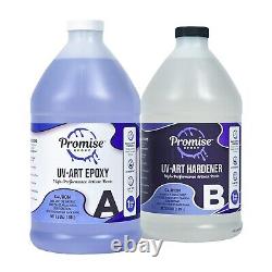 Epoxy Crystal Clear Table Top & Bar Top Coating UV Resistant 1 Gallon Kit