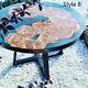 Epoxy Round Table Top Bar Accessories Living Room Decor Custom To Made Decorate