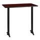 Flash Furniture 30 X 42 Rectangular Mahogany Laminate Table Top With 5 X 22 Bar