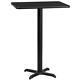 Flash Furniture Bar Table 43.13x24x30wood Top+heat/scratch/moisture Resistant