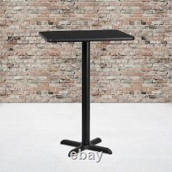 Flash Furniture Bar Table 43.13X24X30Wood Top+Heat/Scratch/Moisture Resistant