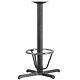 Flash Furniture Bar Table X-base With Column And Foot Ring, Black/chrome