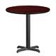 Flash Furniture Laminate Table Top With 22 X 22 Table Height Base 30 Mahogany