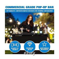 GoBar PRO Commercial Grade Portable Bar Table Mobile Bartender Station for