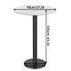 High-end Round Bar Table Bistro Pub Table Sintered Stone-top Dining Coffee Table