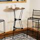 Indoor Steel Bar Table With Faux Woodgrain Tabletop By Sunnydaze