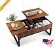 Lift Top Coffee Table For Living Room Modern Wood With Storage Hidden Compartment