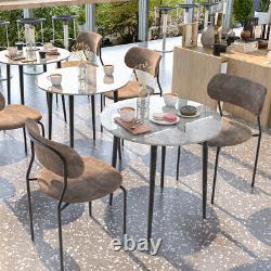 Marble Dining Table Breakfast Cafe Table 2-4 Seater Round Kitchen Bar Furniture