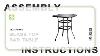 Nuu Garden Outdoor Glass Top Bar Table Assembly Instructions
