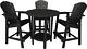 Outdoor Pub Table And Chairs Bar Height Patio Set High Top Round Bar Table &