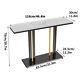 Real Marble Entryway Table Console Table Hallway Table Mini Bar Table White Blue