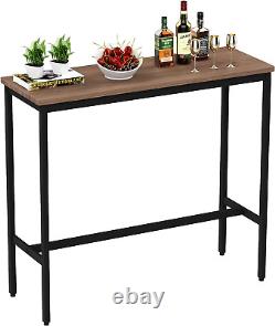 Rectangle Bar Table 41 Bar Height Pub Table Industrial Table for Kitchen Dining