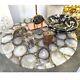 Round Agate Top Coffee Table, Kitchen Slab Table, Console Bar Table Home Decors