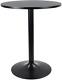 Round Bar Table 23.6-inch Top For Cocktail Bar Pub Dining Bistro (28.7h, Black)