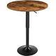 Round Bar Table Height-adjustable Bar Table 27-35.4 Inches Pub Table With Top