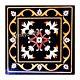 Square Marble Coffee Table Top Inlaid With Beautiful Design Corner Table For Bar