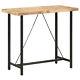 Tidyard Bar Table Rough Wood Wood Tabletop Counter Height Pub Table Frame Q4g6