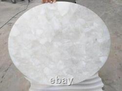White Quartz Table Top Centerpiece Agate Coffee Table Bar Table Living Room Deco