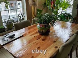 Plateaux de table de style Redwood Slab pour restaurant, bistrot, café, pub et bar