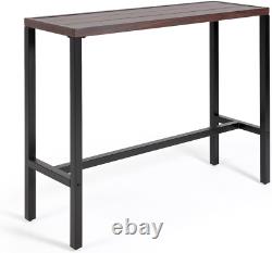 Table de bar extérieure en hauteur comptoir, table de bar de 39,4 pouces de hauteur avec bois US