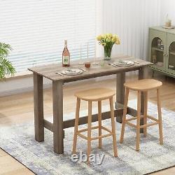 Table de petit-déjeuner de la hauteur du comptoir Table de café en bois Mobilier de bar de cuisine
